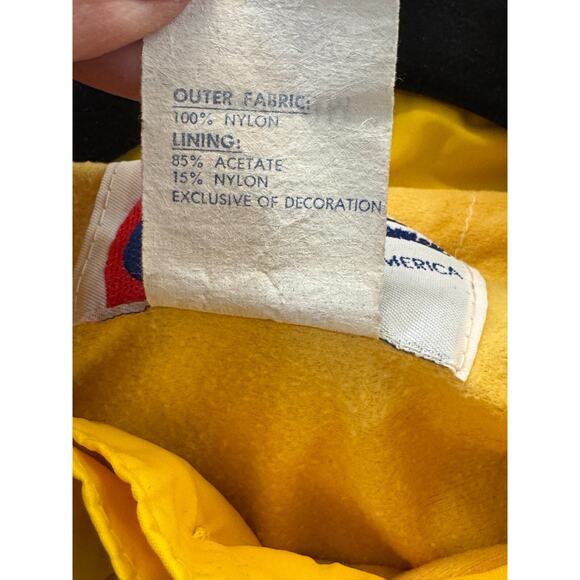 Vintage Weather Tamer Yellow Windbreaker Jacket 80's - Women's Size M - Picture 9 of 10